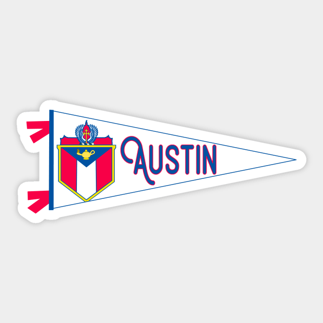 Austin Flag Pennant Sticker by ZSONN